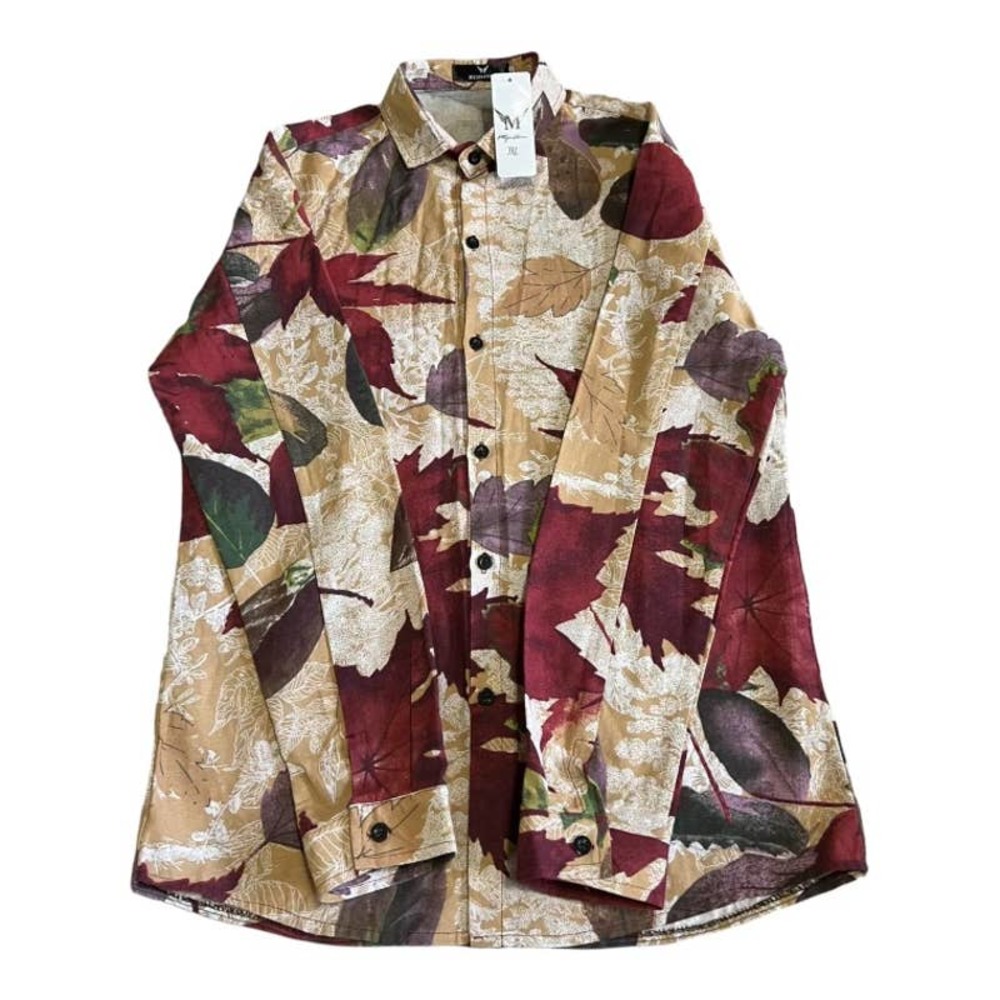 NWT MyMStorm Leaf Print Button Down Size 3XL NWT - image 1